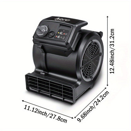Air Mover Floor Dryer 550 CFM Portable Carpet Blower Fan for Water Damage Restoration Drying for Entryways, Bedrooms and Living Spaces