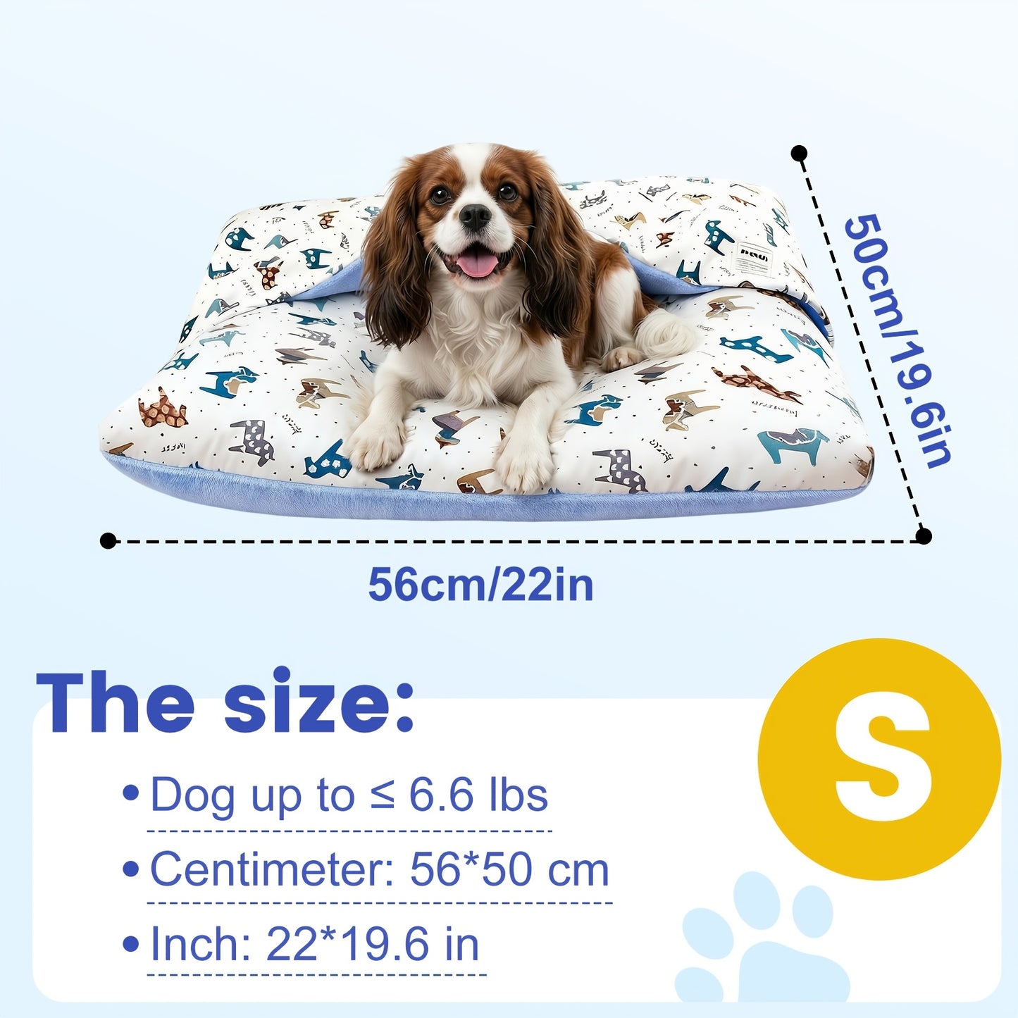 Breathable Washable Dog Bed Mattress – All-Season Pet Mat with Removable Cover & Non-Slip Bottom