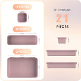 Purple 21Pcs
