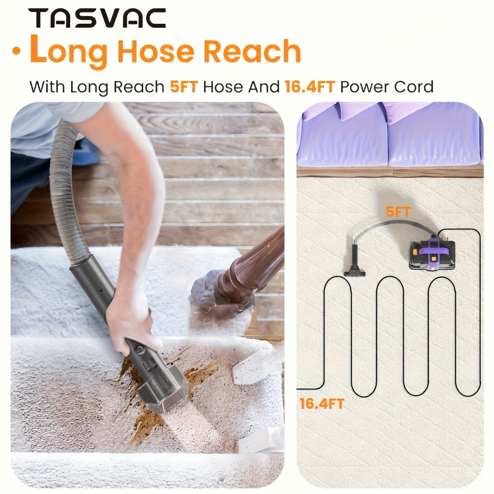 Portable Carpet Cleaner Deep Cleaning Machine with Dual Brushes Powerful Spray for Upholstery Stairs Car Seats Tough Stain Removal