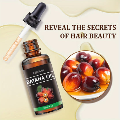 Batana Oil Hair Treatment Leave-In Essence 30ml – Plant Extract Deep Moisturizing Scalp Care, Lasting Fragrance, Frizz Control