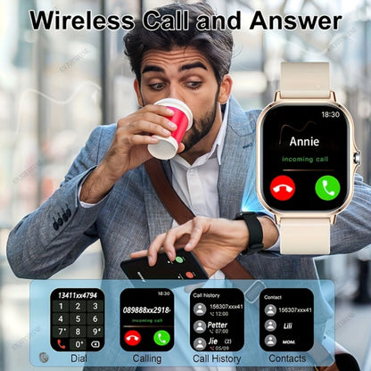 Smartwatch 1.83 Inch Fitness Tracker with Dual TPU Straps, Calling and Multi-Sport Records