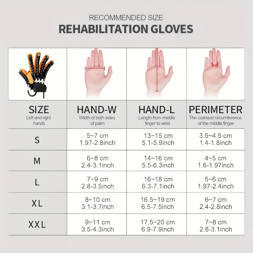 Rehabilitation Robot Gloves for Hand & Finger Training, Air Pressure Finger Exercise Device with LCD Touch Screen