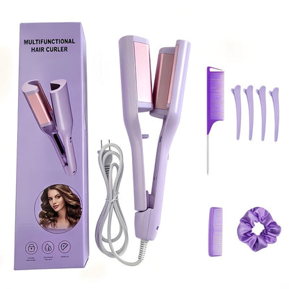 32mm Curling Iron 30-Second Rapid Heat – Adjustable Temperature U-Shaped & M-Shaped Long-Lasting Curls Salon-Smooth Frizz-Free Hair Styling