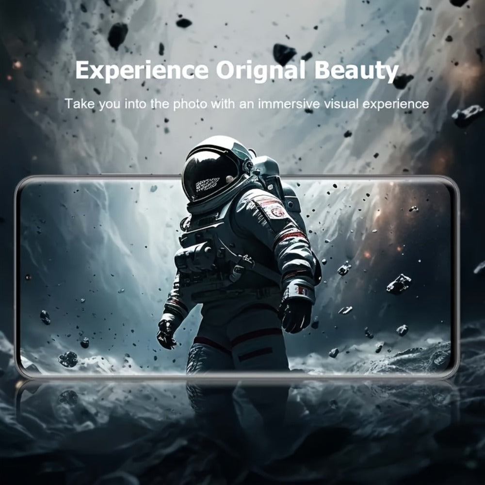 Samsung Galaxy Screen Protector + Camera Lens 2+2 Pack, 9H Anti-Spy Tempered Glass, Fingerprint Unlock Support