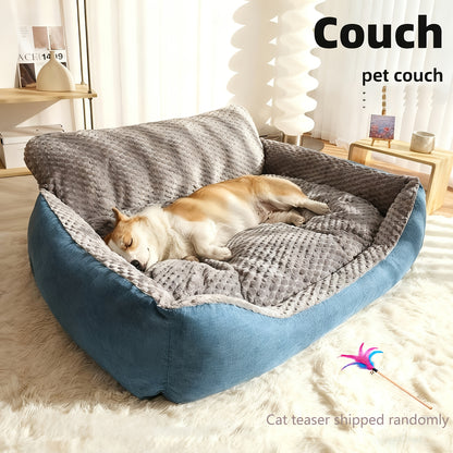 Orthopedic Dog Bed Luxury Extra Large Fluffy Winter Warm Pet Couch, Cat Sofa Kennel Cushion Pad for Small Medium Large Dogs Cats up