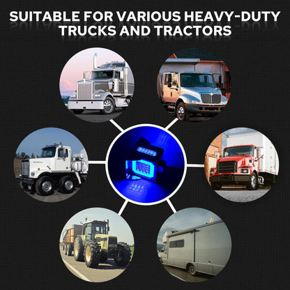 LED Side Marker Lights Square Truck Cab Clearance Lights 12V Waterproof Turn Signal Indicator Side Lights for Cars Trucks Trailers