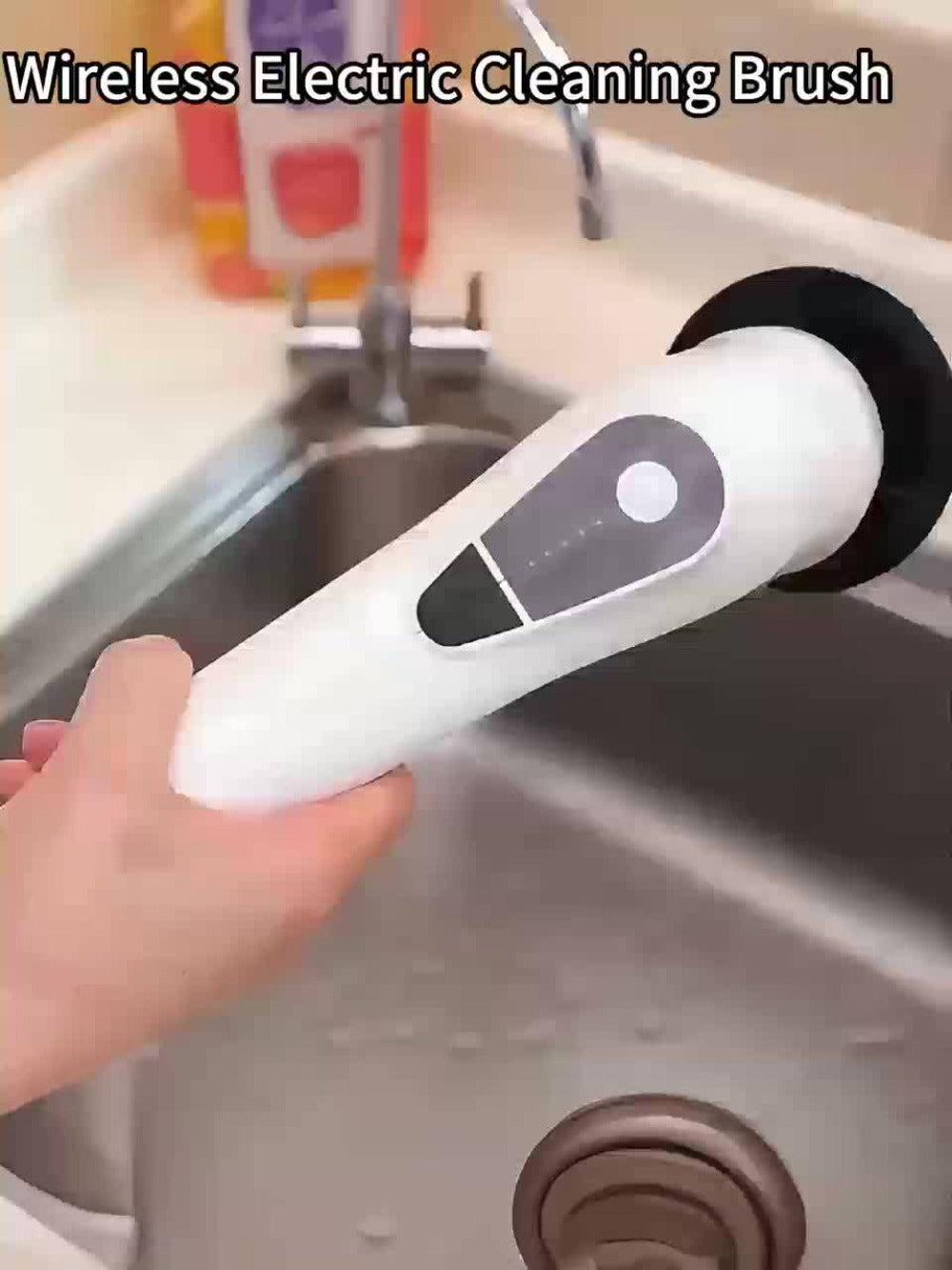 Electric Spin Scrubber with 9 Interchangeable Brush Heads 5 Speed Settings & 3 Extendable for Home Cooking, Dining and Outdoor Meals