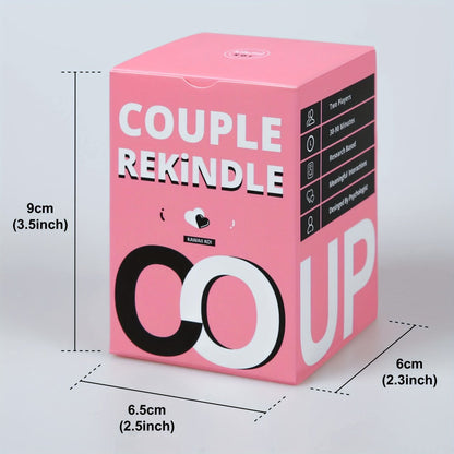 Couple Rekindle Conversation Card Game with 165 Cards, 10 Prompt Categories, Pink Box and Two-Person Play Format
