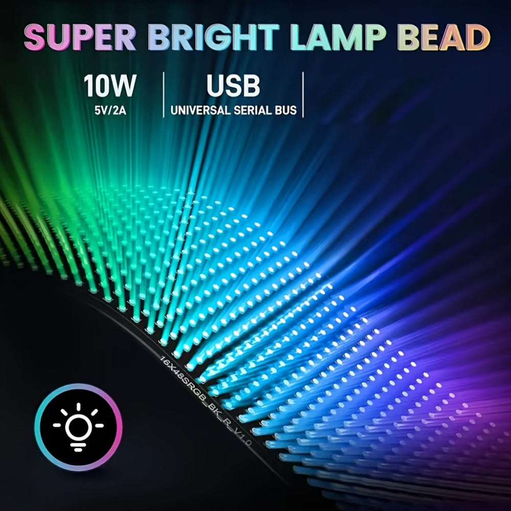 LED Matrix Panel Flexible Programmable Display – Bluetooth APP Control, USB Powered DIY LED Sign Board