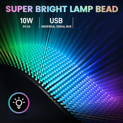 LED Matrix Panel Flexible Programmable Display – Bluetooth APP Control, USB Powered DIY LED Sign Board
