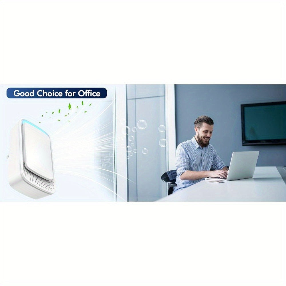 Plug-In Air Purifier Ionic, Filterless & Silent Odor Neutralizer for Home, Pets, Office & Gym, Compact 24/7 Fresh Air