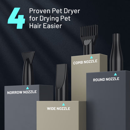 Dog Hair Dryer 3800W High Power – Professional Pet Grooming Blow Dryer with Adjustable Speed & Temperature Control