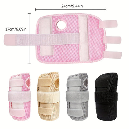 Wrist Brace with Double Splint Support & Triple Compression – 1 Pair Breathable Hook-and-Loop Wrist Guard for Sports