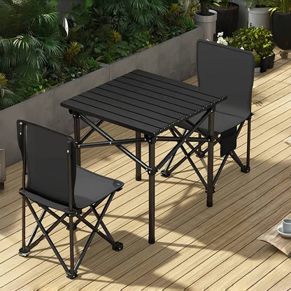 Folding Camping Table with Storage Bag – Large Portable Outdoor Picnic Table for Camping, BBQ, Garden, Backyard & Self-Driving Tours