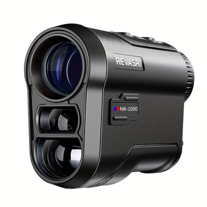 Black Golf Laser Rangefinder with NK-600 and NK-1000 Variant Images, 6x Optics, Slope Switch and USB-C Charging