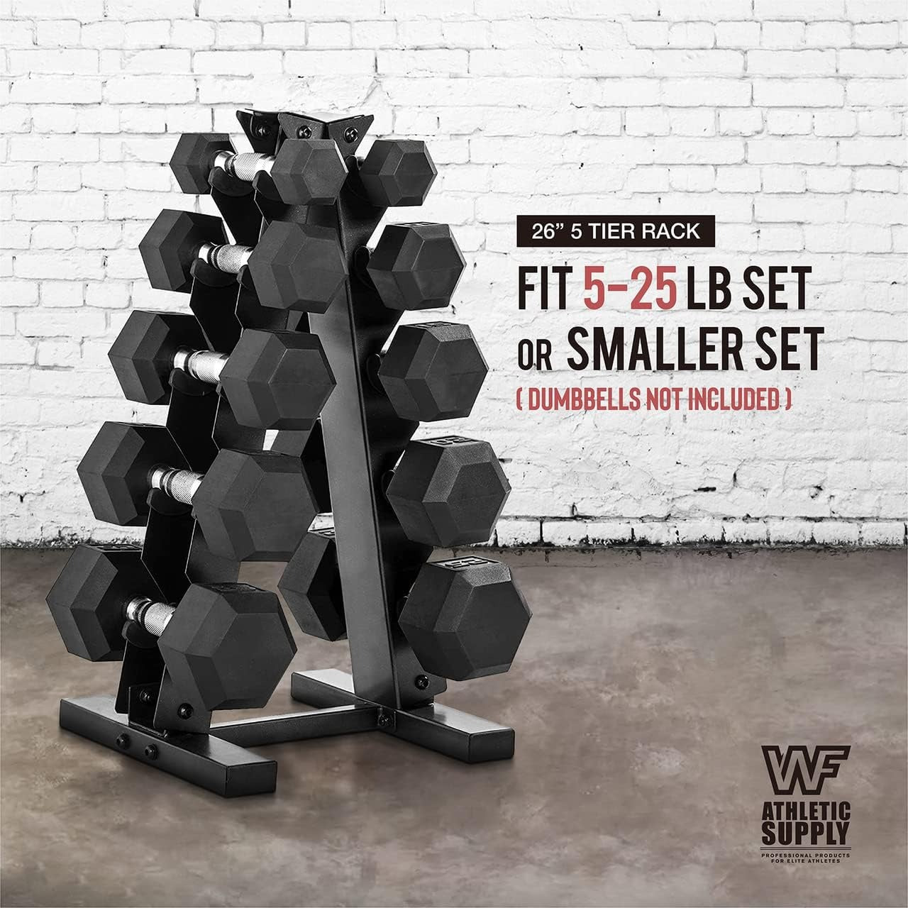 Dumbbell Rack A-Frame 5-Tier Heavy Duty Weight Storage Stand – Space-Saving Vertical Dumbbell Holder for Home Gym
