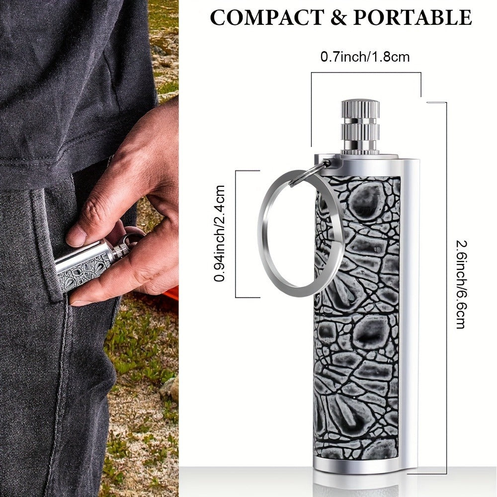 Permanent Match Fire Starter Set 4pcs, 10000-Strike Flint Metal Match Lighter with Keychain, Emergency Survival Fire Starter Kit for Outdoor