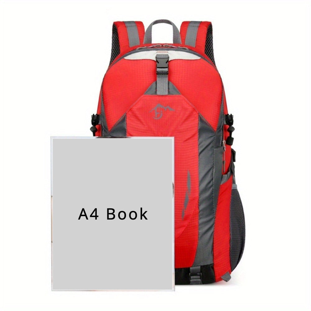 Hiking Backpack 25.8L Outdoor Mountaineering Bag – Large Capacity Travel Sports Rucksack with Torso Adjustment for Trekking, Camping