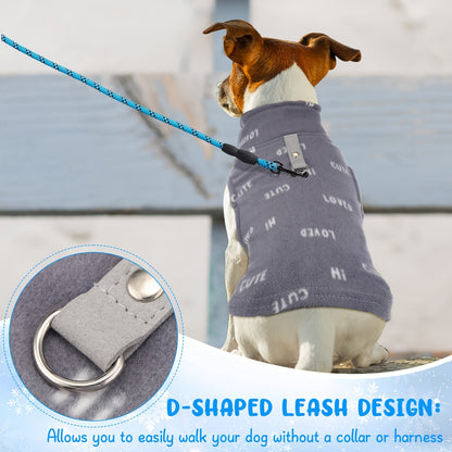 Small Dog Sweaters 10-Pack Fleece Plaid Pullover with Leash Ring – Soft Warm Winter Puppy Shirts for Small Breeds