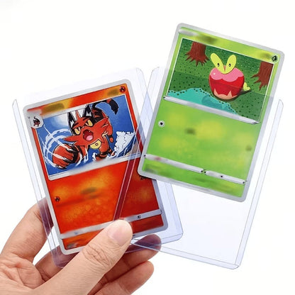 35PT Trading Card Storage Sleeves with Clear Rigid Top-Loading Design in 50- or 100-Piece Packs