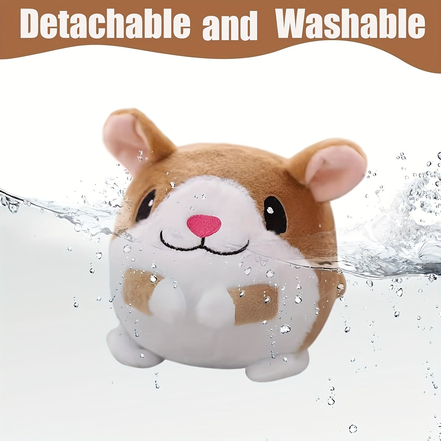 Interactive Bouncing Dog Toy Ball with Sound – Smart Electric Squeaky Pet Toy, Rechargeable Washable Jumping Ball with Recording & Music