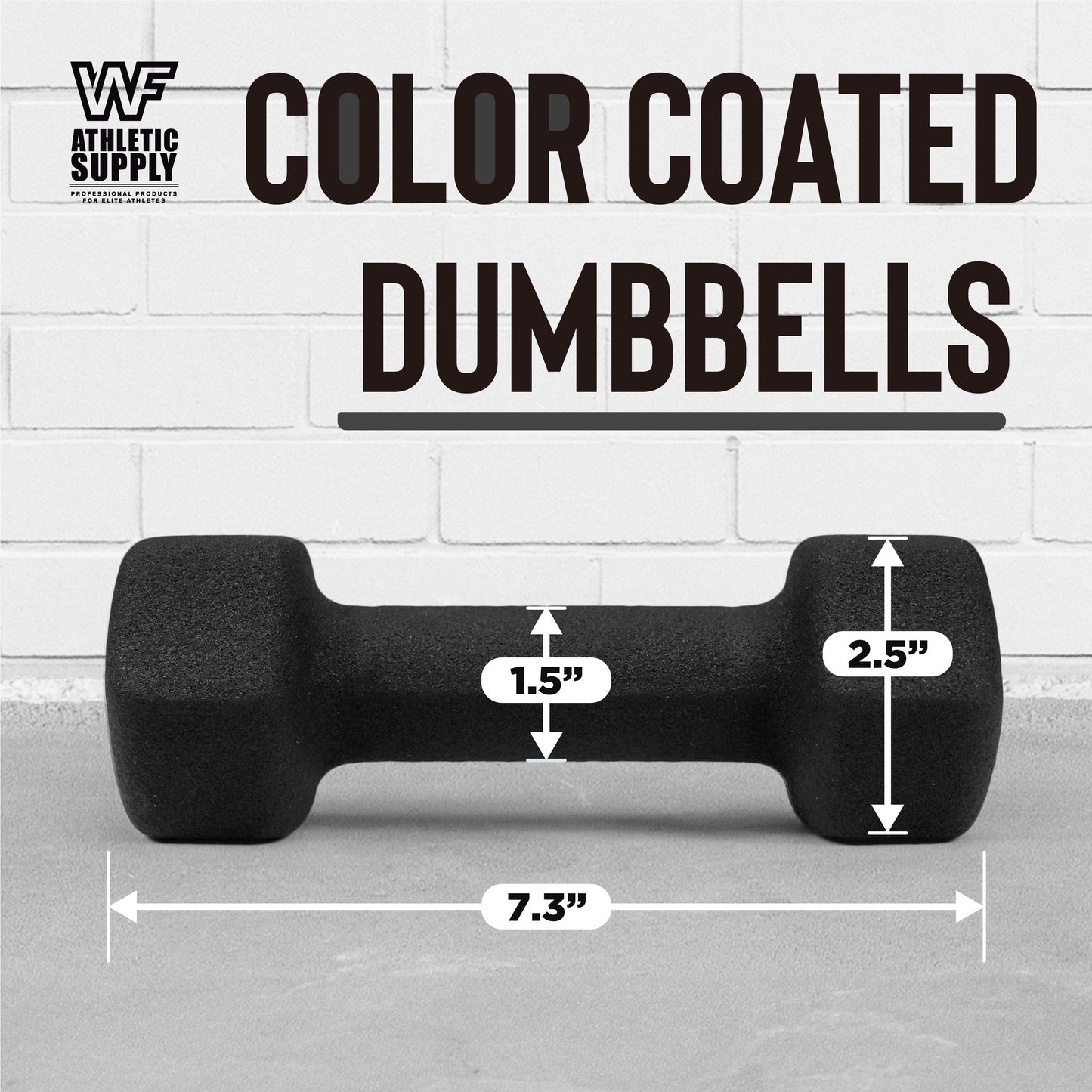 Neoprene Dumbbells Pair with Non-Slip Hex Shape – Color-Coded Hand Weights for Women & Men, Strength Training, Home Gym & Aerobics
