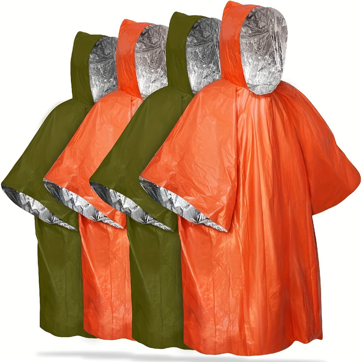 Emergency Rain Poncho 4 Pack & 14 Pack – Retains 90% Body Heat, Reusable Waterproof Raincoat for Men Women Adults