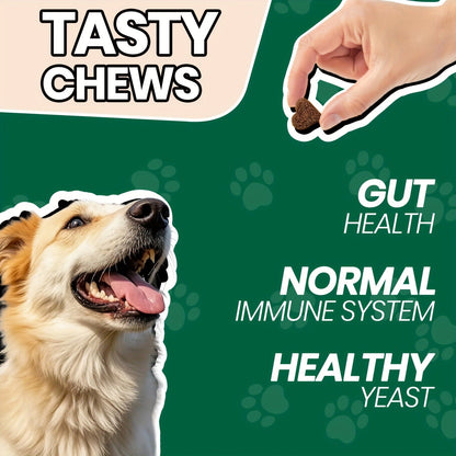 Dog Probiotic Soft Chews, Chicken Flavor, 90-Count Bottle with One- or Three-Bottle Checkout Options