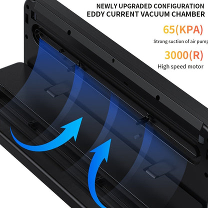 65KPa Countertop Vacuum Sealer with Wet and Dry Modes, External Hose, 40 Bags and 30cm Sealing Width
