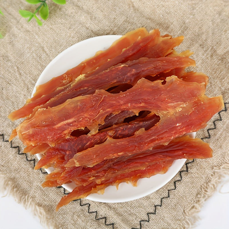 Dog Jerky Treats Chicken & Duck – High Protein Low Fat Natural Training Reward Snacks for Small Medium Large Dogs Easily Digestible