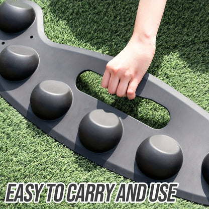 28.7-Inch Baseball Fielding Trainer with Seven Bounce Nodes and Three Metal Ground Stakes Pictured