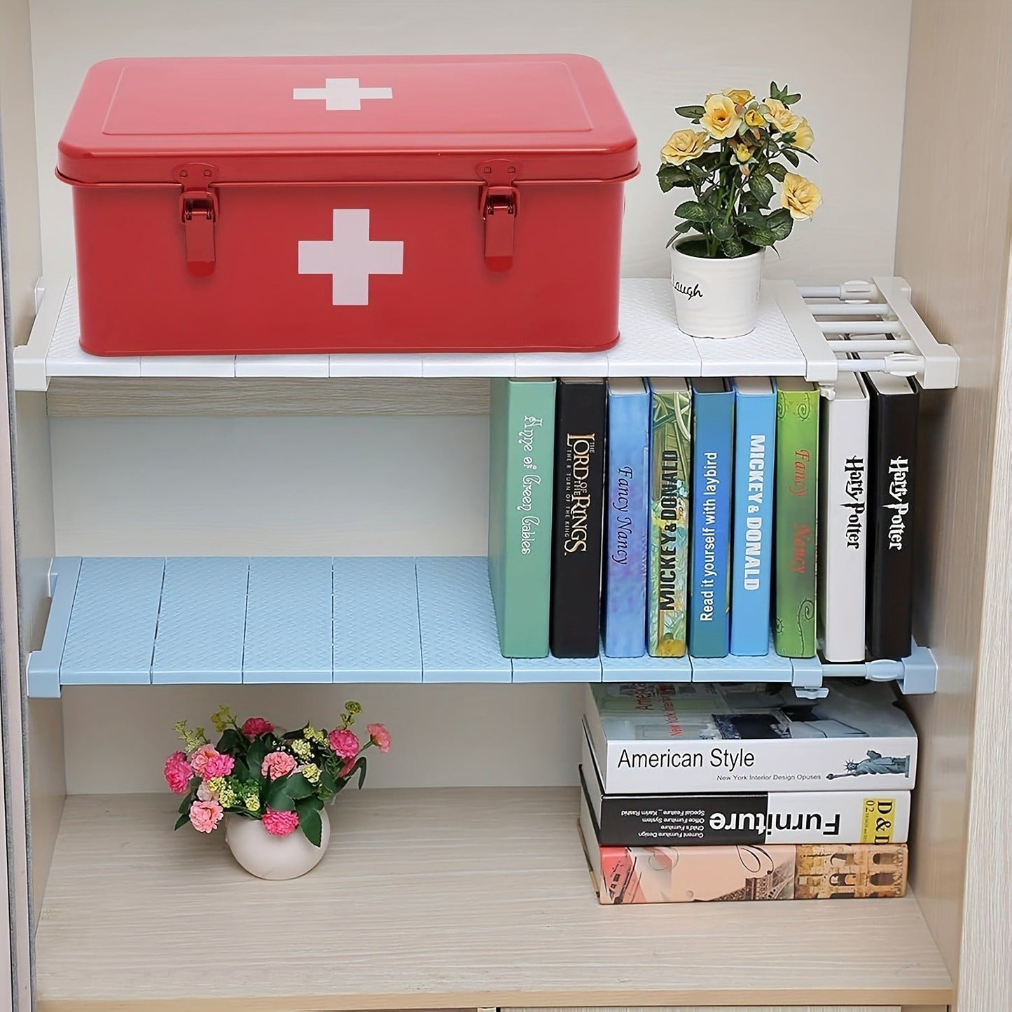 Metal First Aid Box with Safety Lock – Empty Medicine Storage Tin & Emergency Supply Organizer for Home Office Car Camping