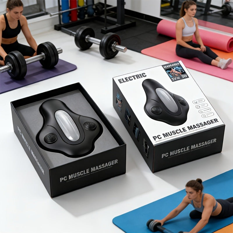 Pelvic Floor Trainer Electric Massage Cushion – 6 Vibration Modes, Wireless Rechargeable, Hip & Leg Muscle Training for Men Women