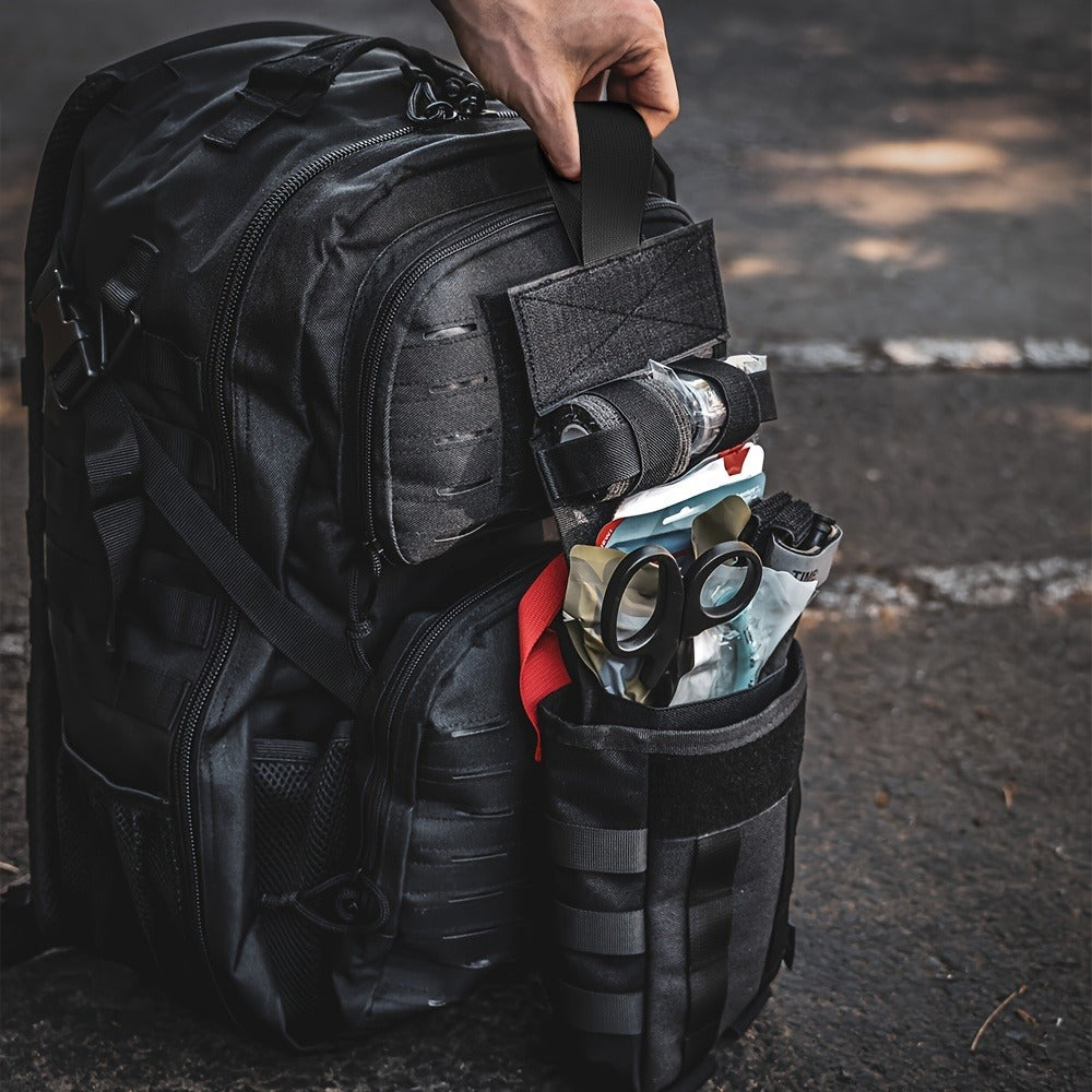 Tactical IFAK First Aid Kit with MOLLE Quick Release – Includes Tourniquet Bandage Chest Seal for Severe Bleeding Control