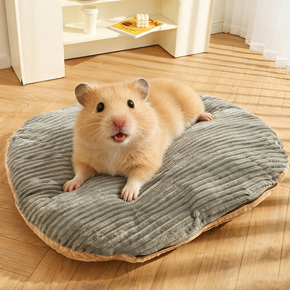 Furry Round Pet Bed for Dogs & Cats – Soft Warm Washable Dog Bed with Anti-Slip Base, Foldable Breathable Plush Cat Bed Mattress