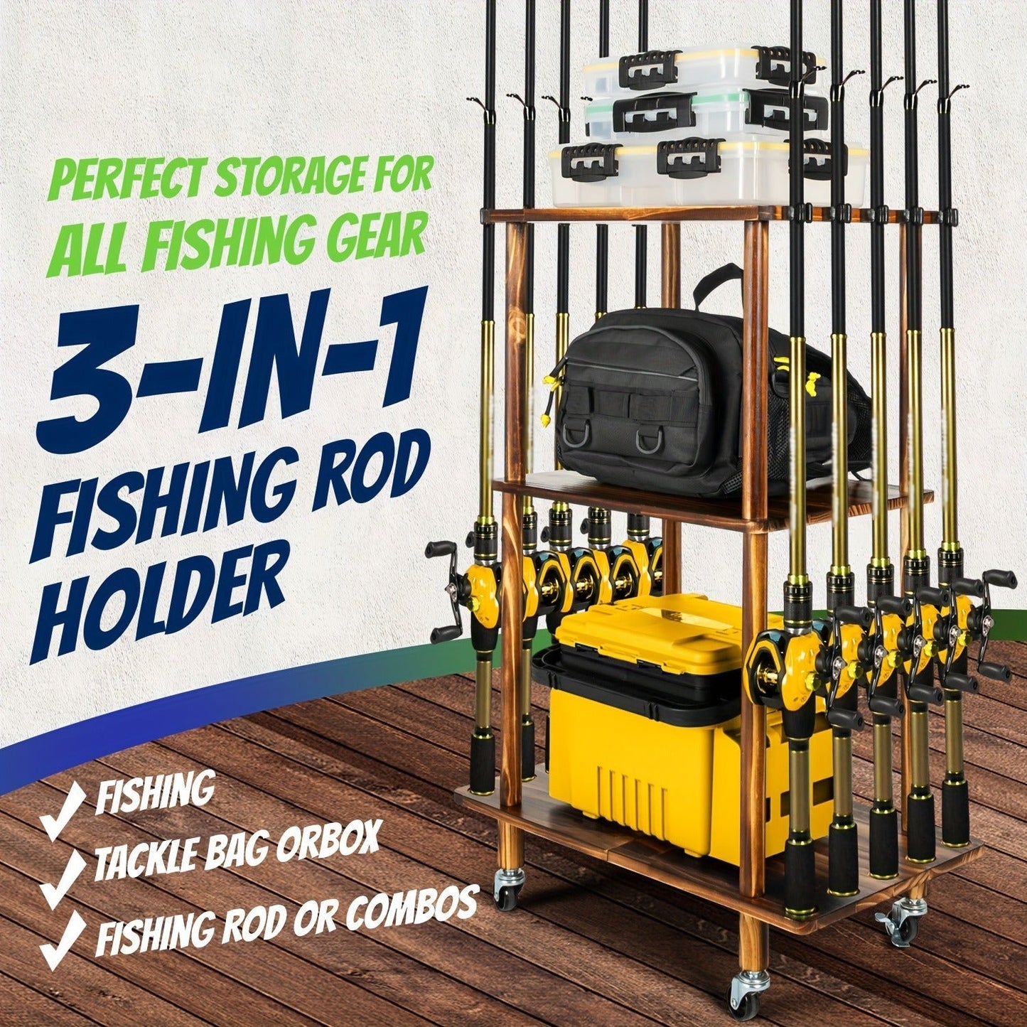 Rolling Storage Rack 3 & 4 Tier Cylindrical Mobile Organizer with Wheels – Freestanding Bathroom Kitchen Bedroom Shelf Tower