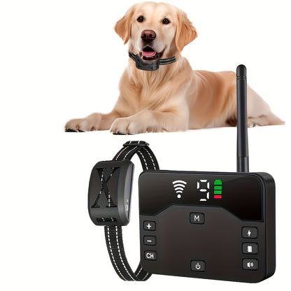 Wireless Dog Fence System with Remote Training Collar – 2.4GHz 800ft Range, 9-Level Adjustable, Containment System