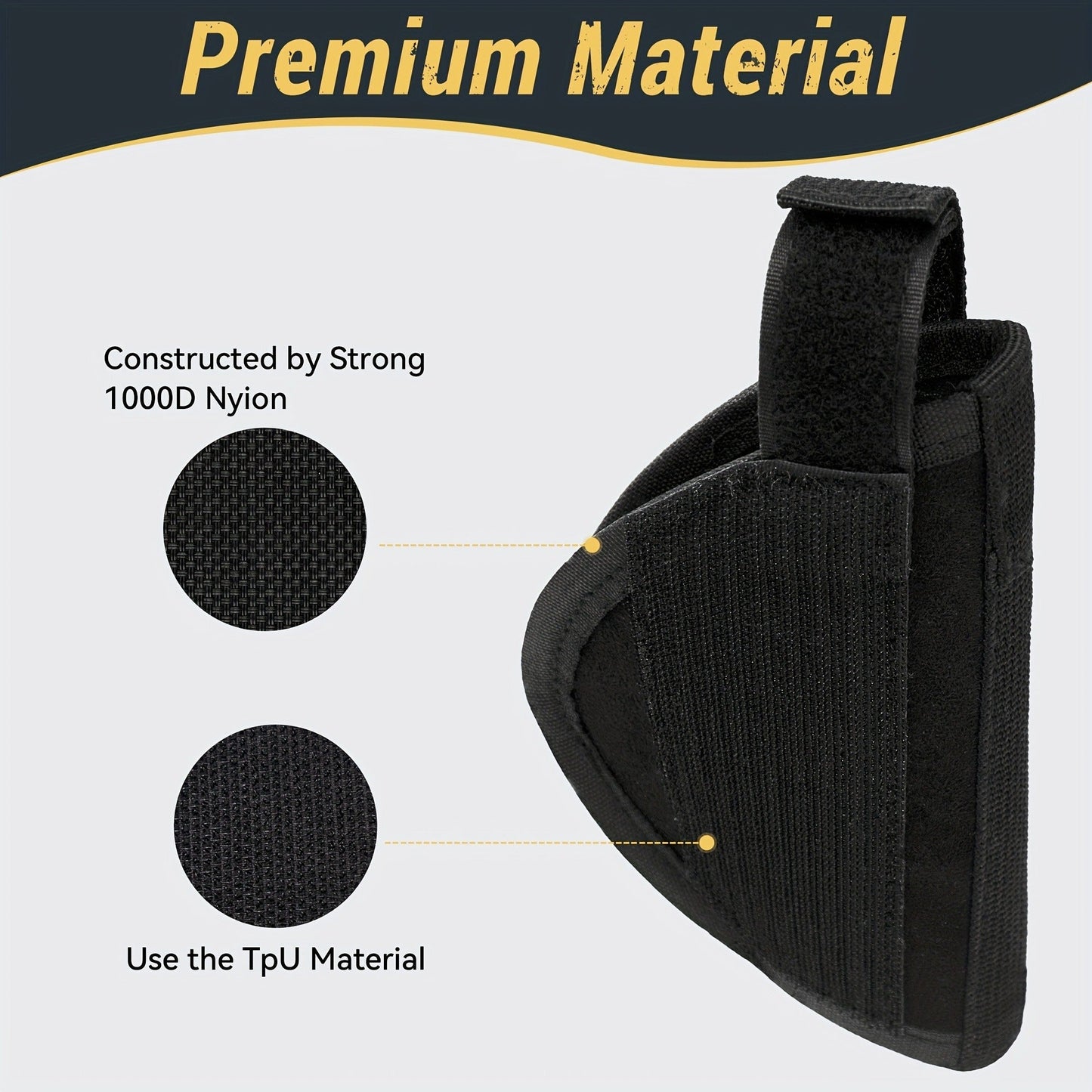 Lockable Soft Pistol Case Book-Style Handgun Storage Bag with Zipper – Discreet Portable Gun Case for 9mm & Most Handguns