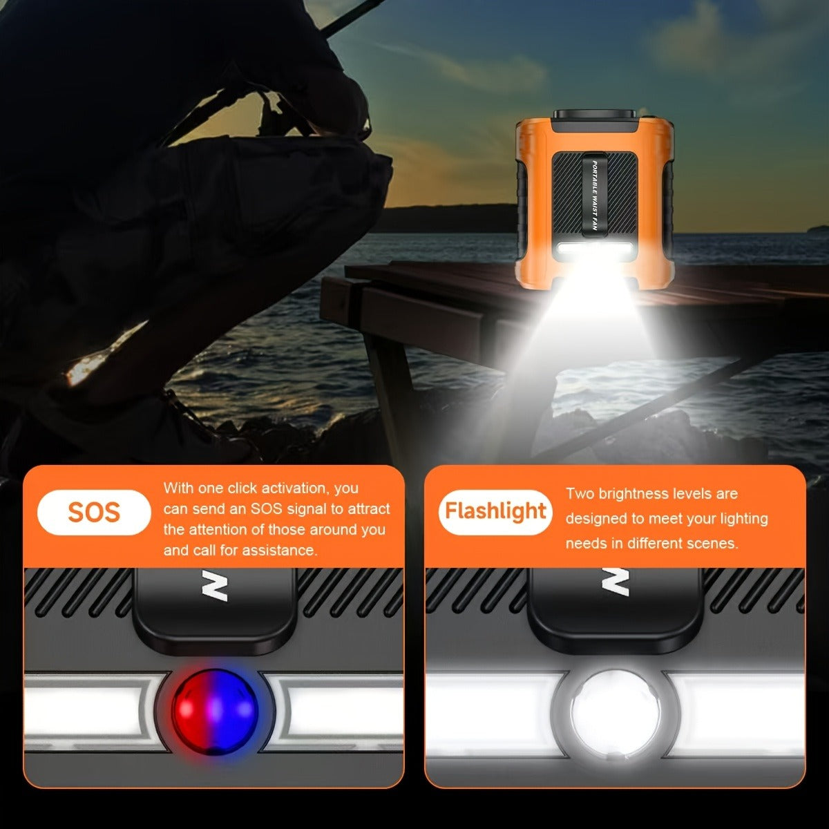 Wearable Neck Fan Rechargeable 10000mAh, 5-in-1 Portable USB Fan 22000RPM Brushless Motor, 5 Wind Speeds, LED Power Indicator