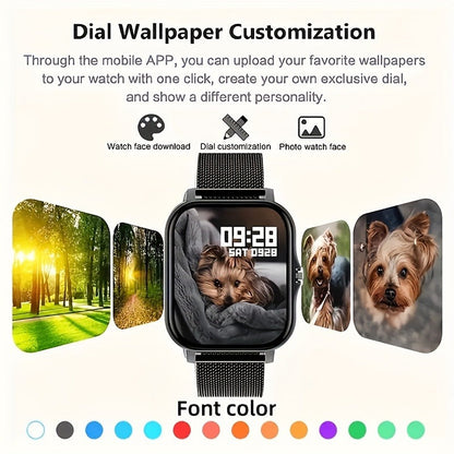 Smartwatch Bluetooth Calling with 1.83" Full Touch Screen, Multiple Sport Modes, Music Control & Sedentary Reminder – Fitness Tracker