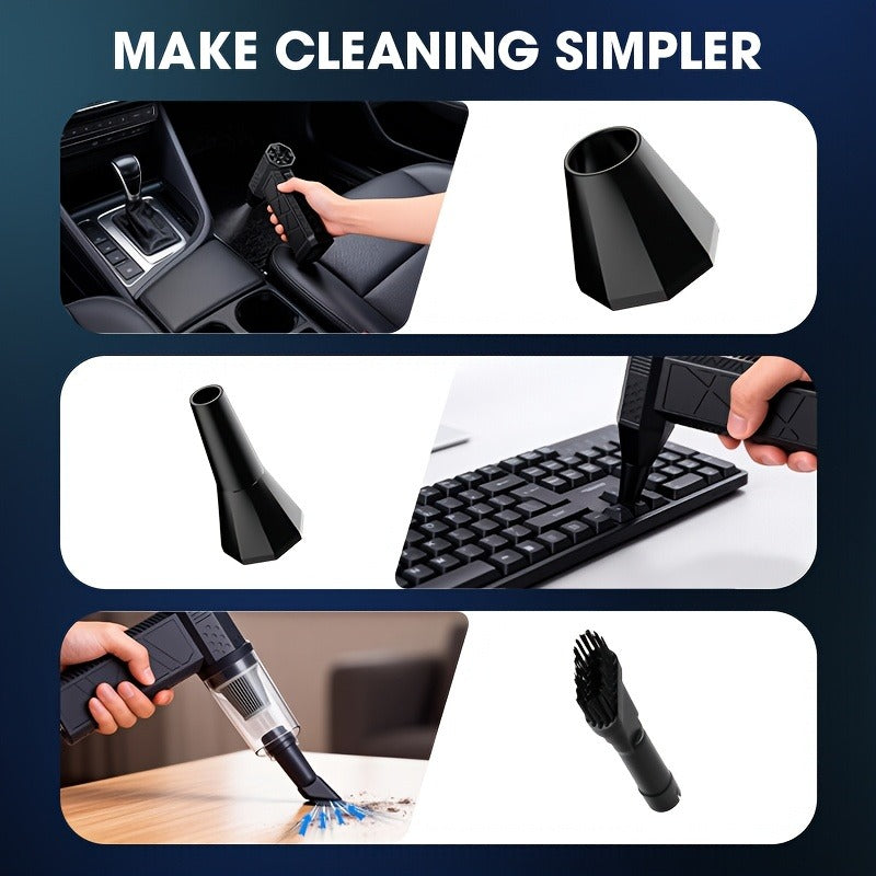 Cordless Air Duster and Handheld Vacuum Kit with 80, 000 or 150, 000 RPM Markings, Four Speeds and 10 Brushes