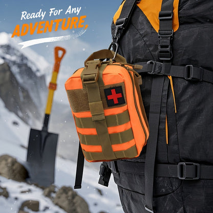 157PCS MOLLE Survival Kit – Outdoor First Aid Emergency Gear for Camping Hiking Adventure Travel Car Home Office School