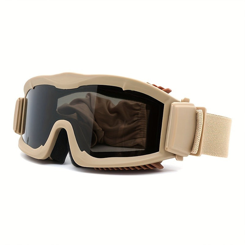 Polarized Off-Road Goggles Windproof – Wide Field of View, Anti-Fog, Durable Sports Glasses for Desert Snow Sand Outdoor Motorcycle Cycling