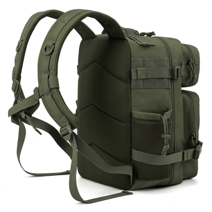 25L Tactical Laptop Backpack with Dual Side Bottle Pockets and Nine Color or Pattern Options
