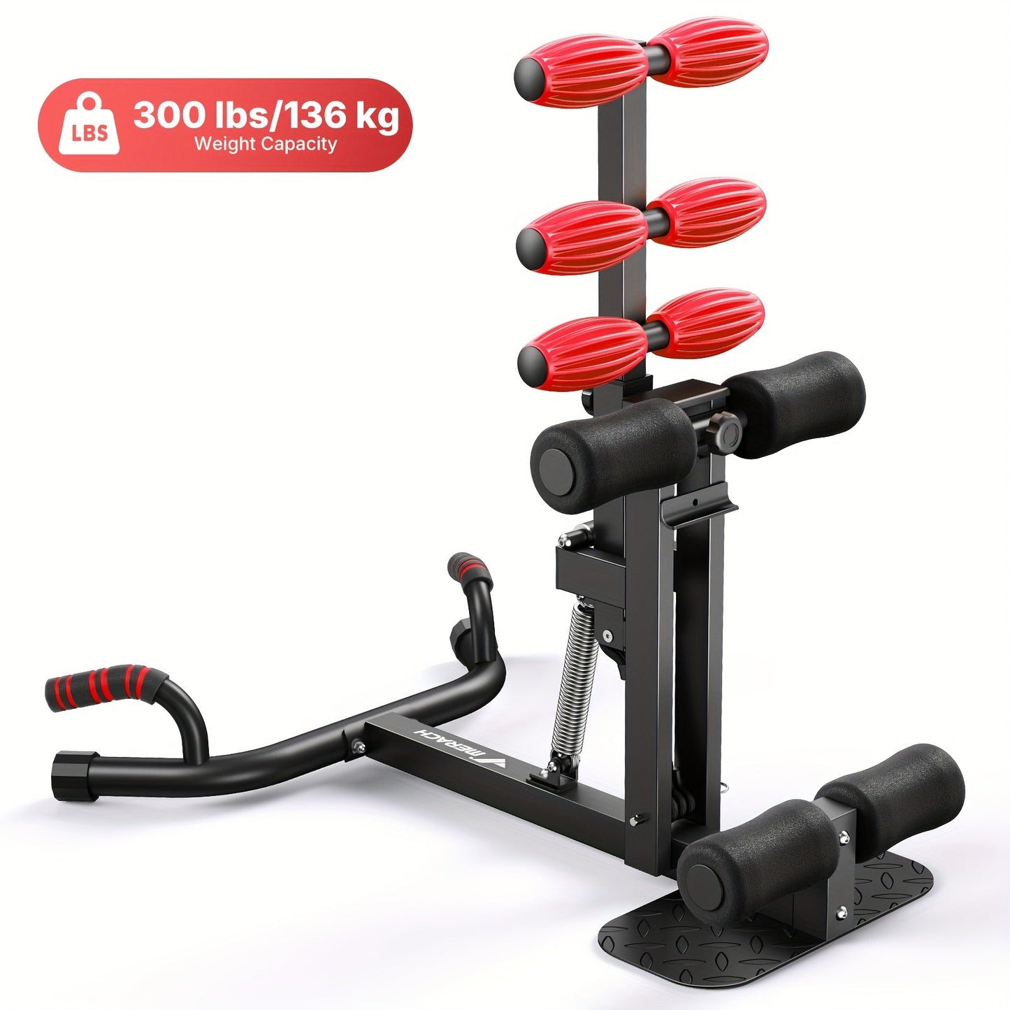 Glute Trainer Deep Squat Machine – Adjustable Core & Leg Exercise Equipment, Push-Up Workout Machine for Women, Home Gym Strength Training