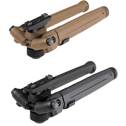 M-LOK Bipod Lightweight Aluminum Alloy Foldable Adjustable Rifle Bipod for Hunting Shooting AR15 M4 Tactical Rifle Non-Slip Rubber Feet