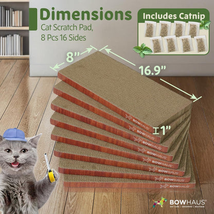 Cat Scratcher Lounger Reversible – Large Cardboard Cat Scratching Pad & Board for Indoor Cats, 5-Layer Durable Construction