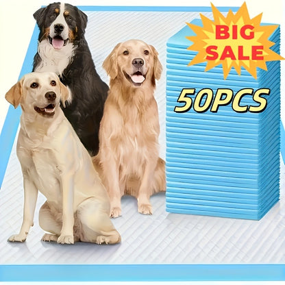 Disposable Dog Pads 24"x24" Bulk Pack – Super Absorbent Leak-Free Puppy Pee Pads with Odor Control for Indoor & Outdoor Use