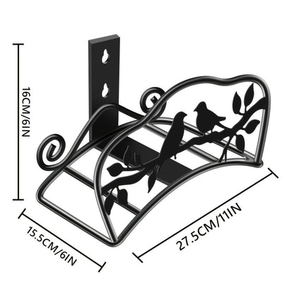 Wall-Mounted Water Pipe Bracket Decorative Bird Butterfly Garden Hose Holder 11x6in